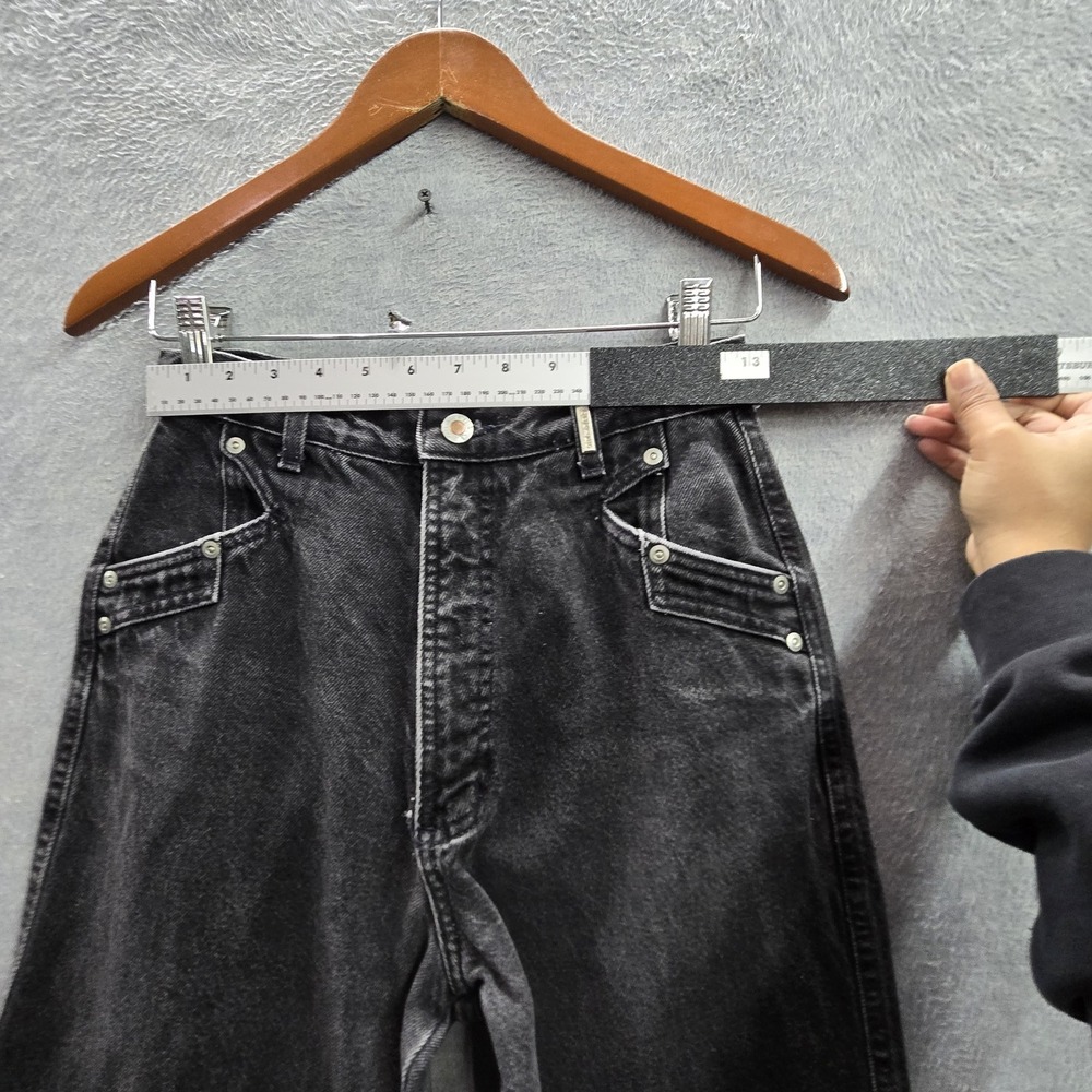 VINTAGE Rockies Women Jeans 29/9 X 36 Black Denim Western 36" Inseam Y2K - Picture 7 of 12